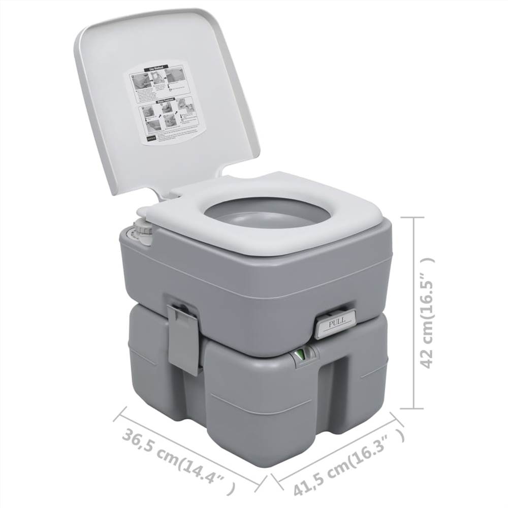 10L/20L Portable Toilet Flush porta-potty Outdoor Travel Camping WC Caravan UK 