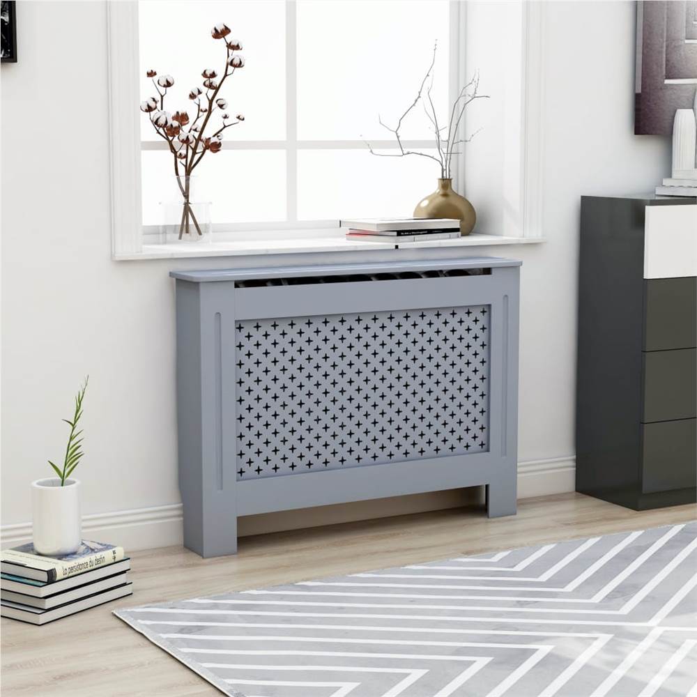 

Radiator Cover Anthracite 112x19x81 cm MDF