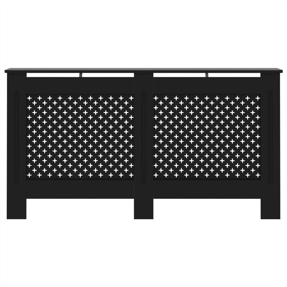 Radiator Cover Black 152x19x81 cm MDF