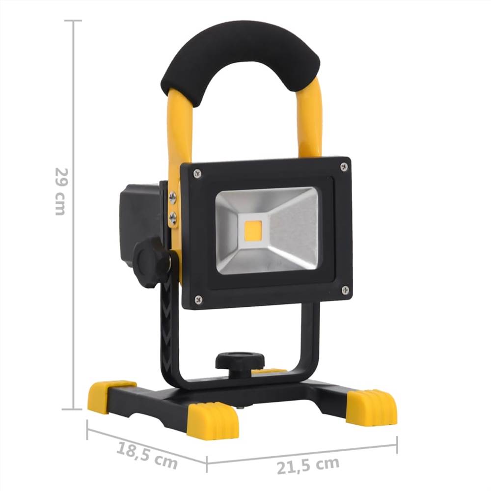 Rechargeable LED Spotlight with Handle 10 W Warm White