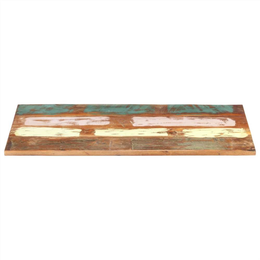 Rectangular Table Top 60x100 cm 25-27 mm Solid Reclaimed Wood