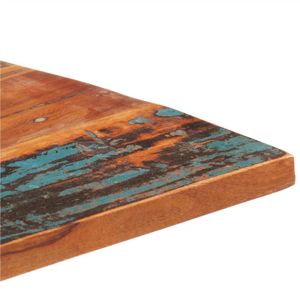 Rectangular Table Top 60x100 cm 25-27 mm Solid Reclaimed Wood