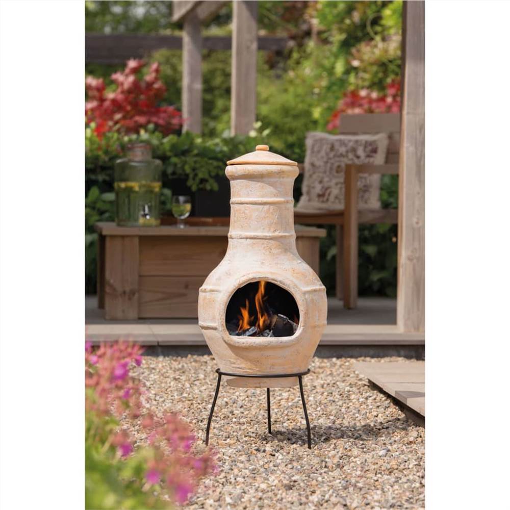 RedFire Fireplace Star Flower Clay Straw Colour 86037