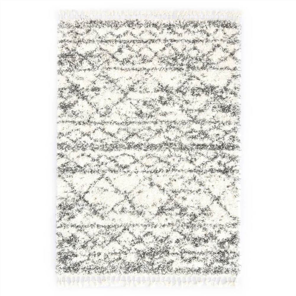 

Rug Berber Shaggy PP Beige and Sand 140x200 cm