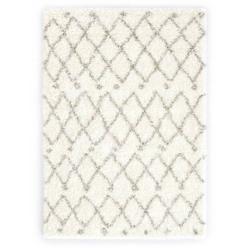

Rug Berber Shaggy PP Beige and Sand 140x200 cm