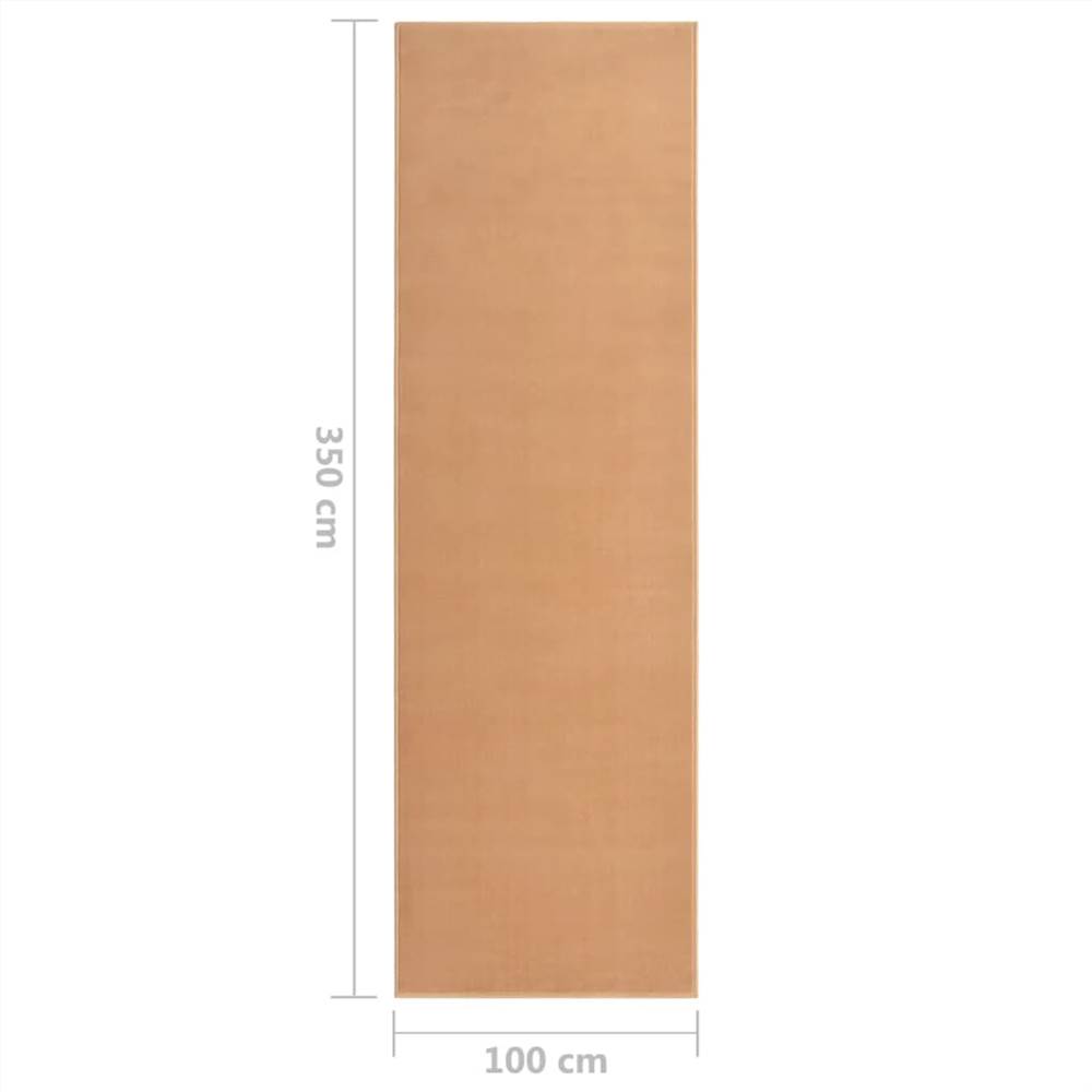 Runner Rug BCF Beige 100x350 cm