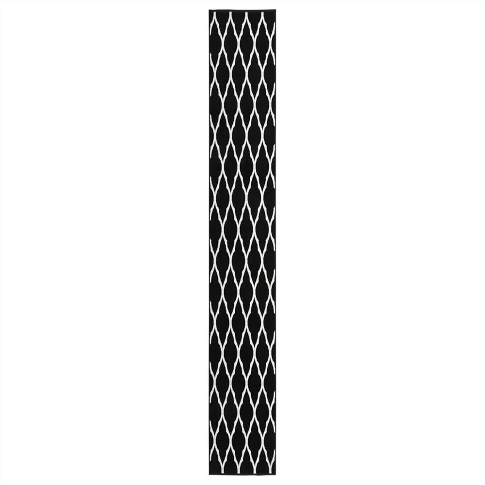 

Runner Rug BCF Black and White 60x450 cm