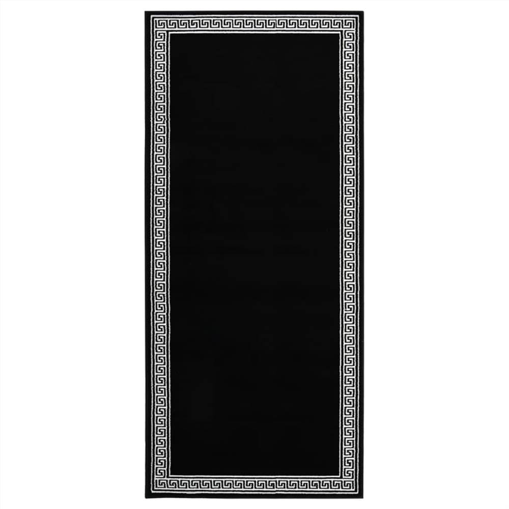 

Runner Rug BCF Black with Motif 100x150 cm