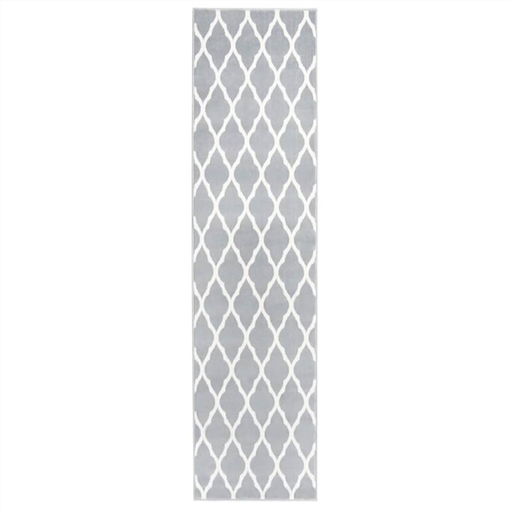 

Runner Rug BCF Grey and White 100x500 cm