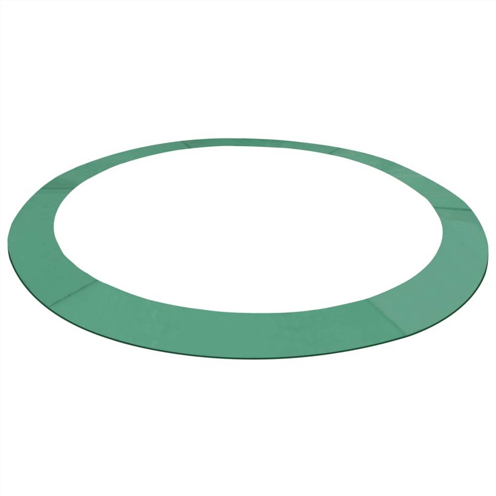 وسادة أمان PE خضراء للترامبولين المستدير 10 قدم / 3.05 متر