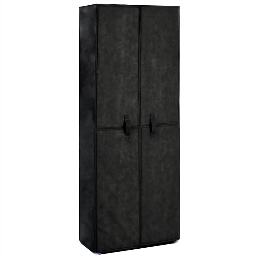 

Shoe Cabinet Black 60x30x166 cm Fabric