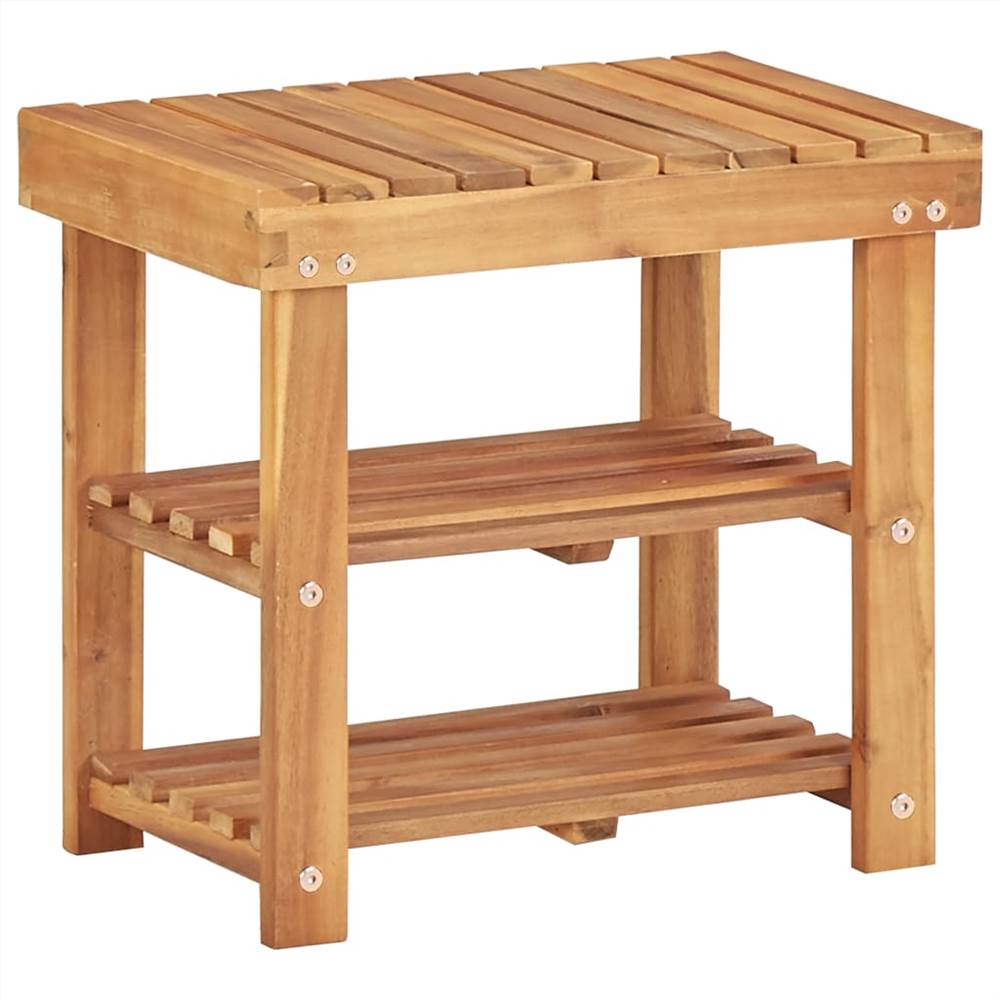

Shoe Rack 50x32x45 cm Solid Acacia Wood