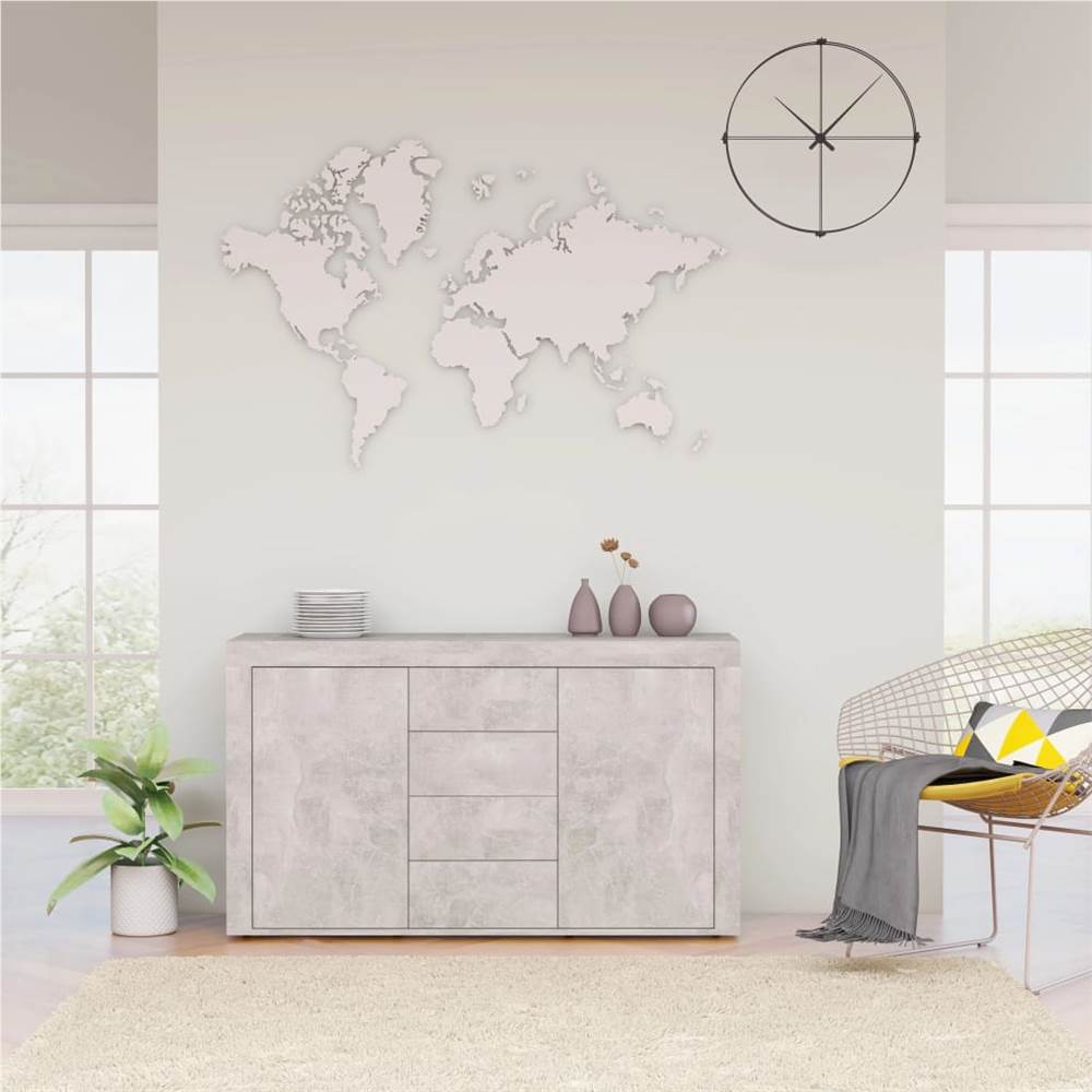 

Sideboard Concrete Grey 120x36x69 cm Chipboard