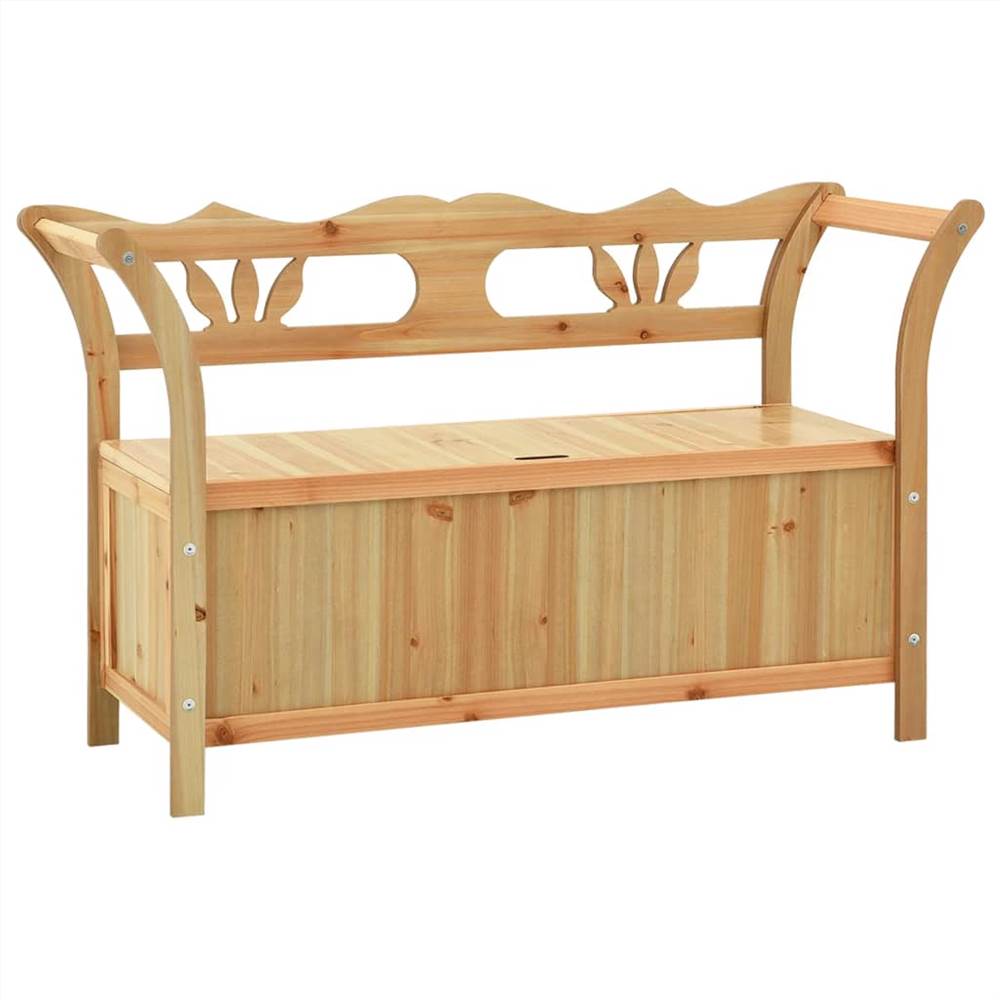 

Storage Bench 126 cm Light Wood Solid Fir Wood