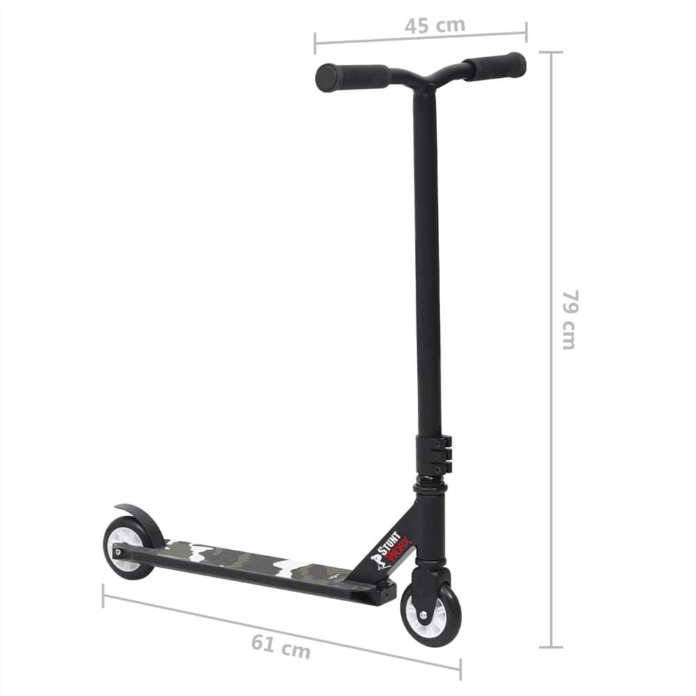 Stunt Scooter with Aluminium Handlebar Black
