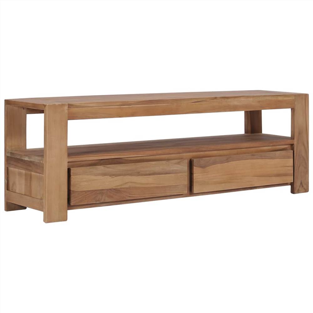 

TV Cabinet 120x30x40 cm Solid Teak Wood