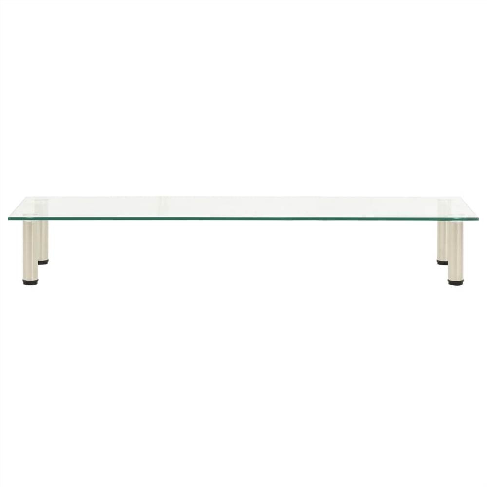 TV Stand Transparent 120x35x17 cm Tempered Glass