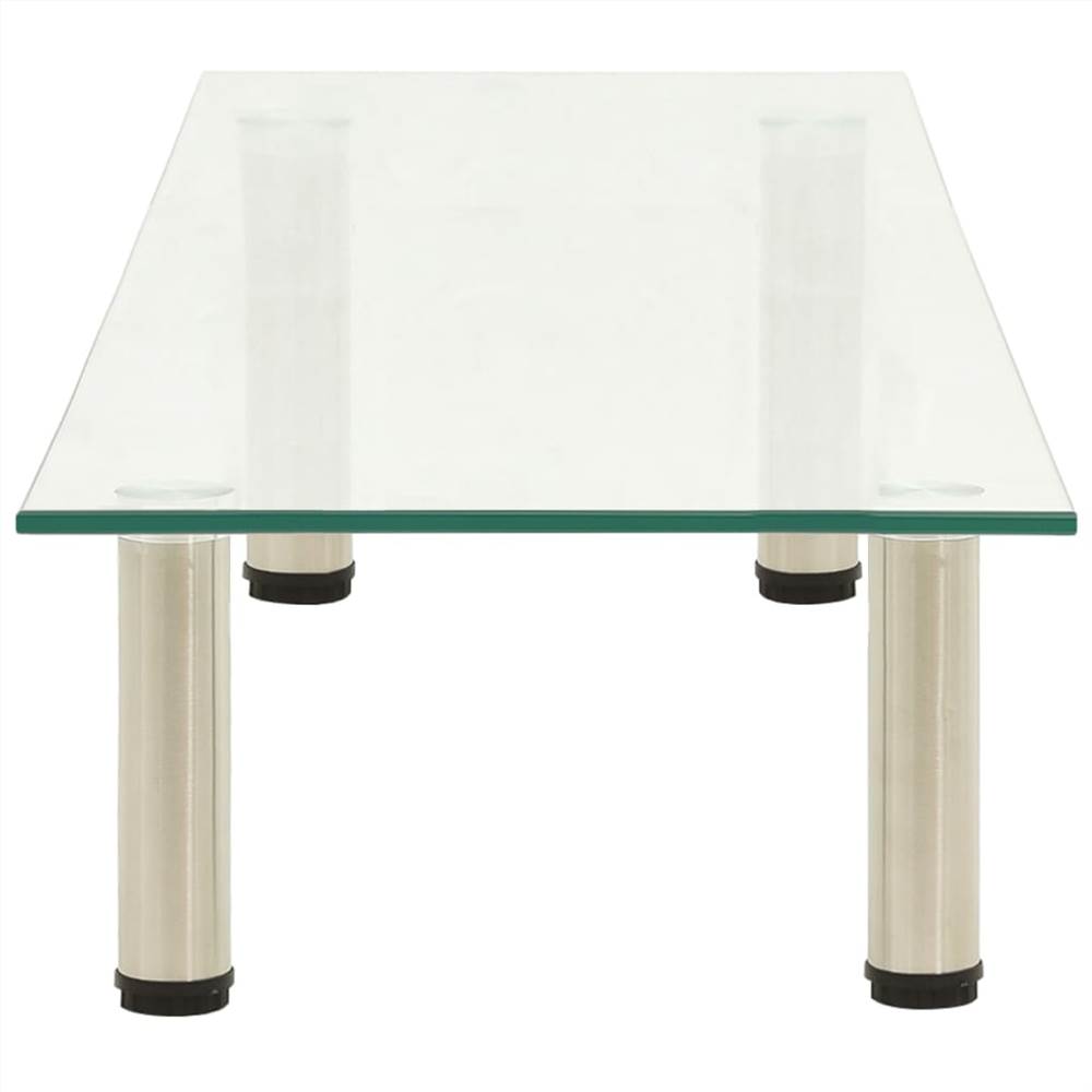 TV Stand Transparent 120x35x17 cm Tempered Glass
