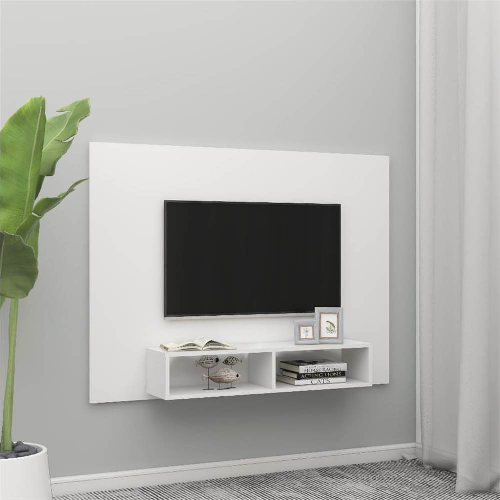 

Wall TV Cabinet White 135x23.5x90 cm Chipboard