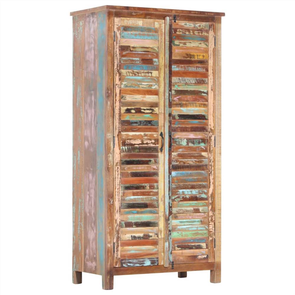 Wardrobe 90x50x180 cm Solid Reclaimed Wood