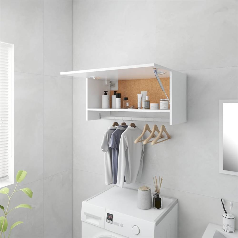 

Wardrobe White 70x32.5x35 cm Chipboard