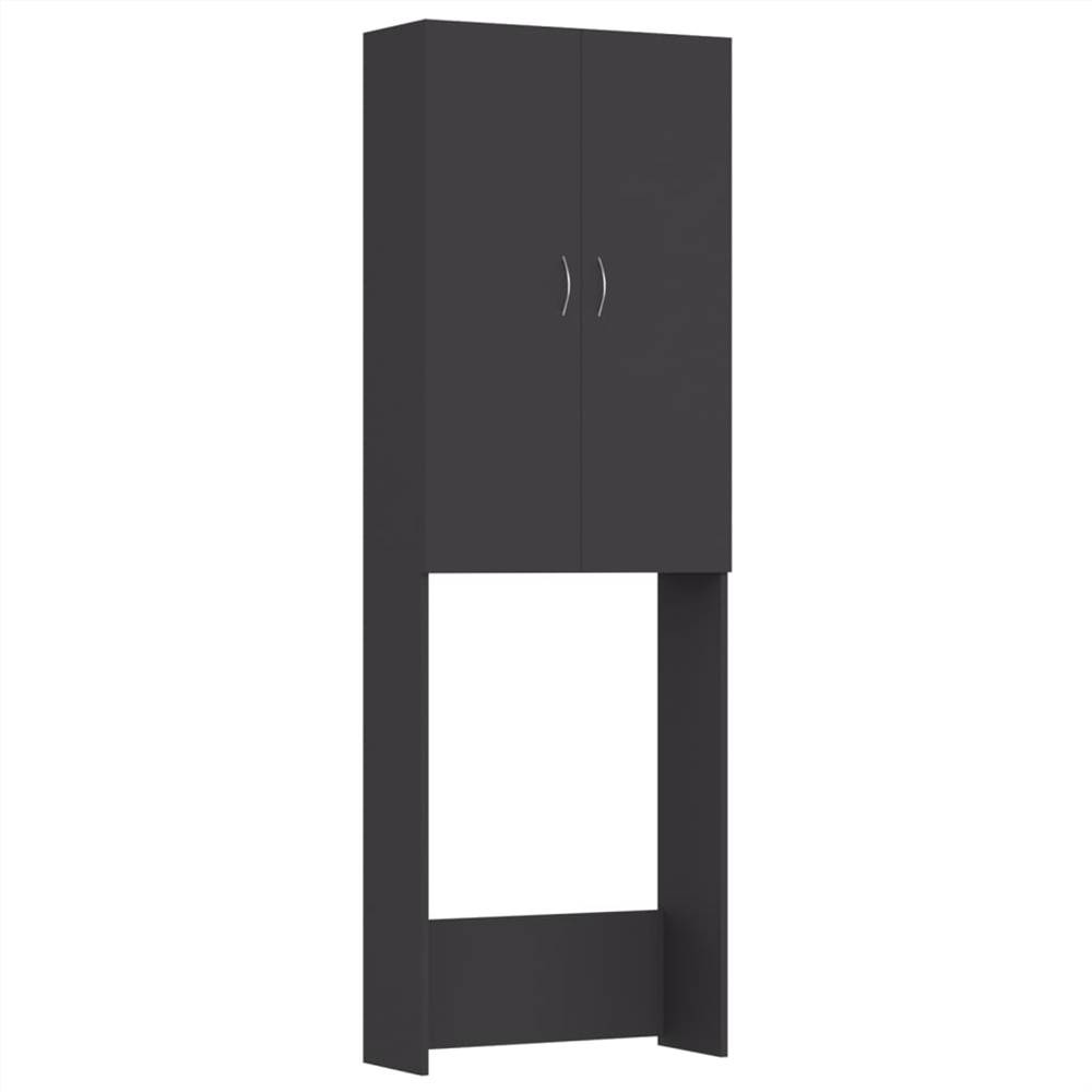 Washing Machine Cabinet Grey 64x25.5x190 cm