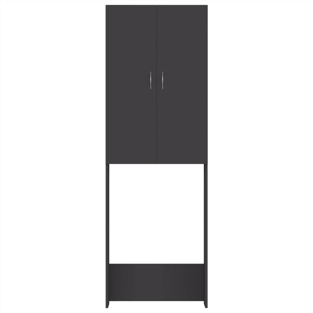 Washing Machine Cabinet Grey 64x25.5x190 cm