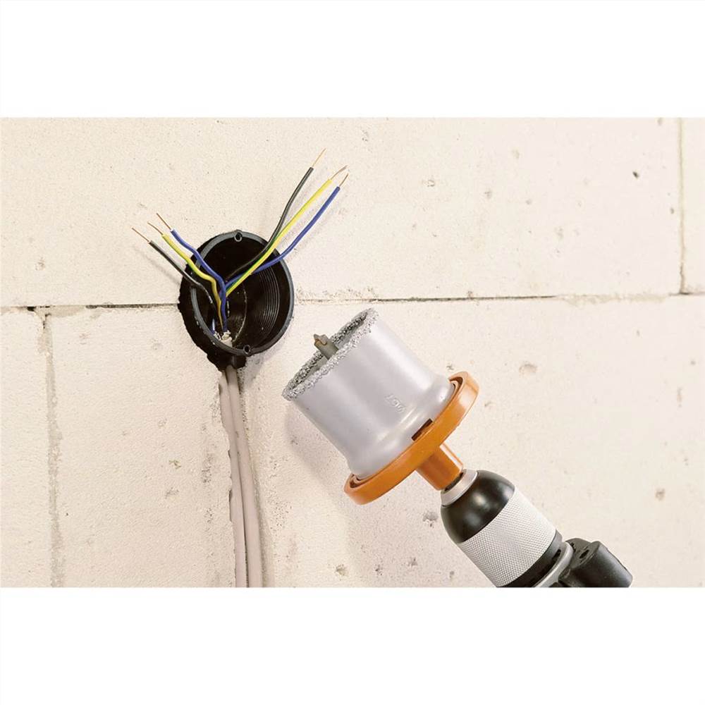 wolfcraft Seven Piece Conduit Hole Saw Set 33/53/68/73/83 mm 3464000