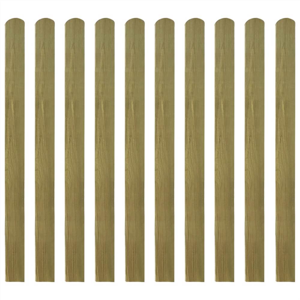 20 pcs Impregnated Fence Slats Wood 120 cm