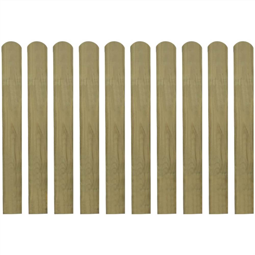 20 pcs Impregnated Fence Slats Wood 80 cm