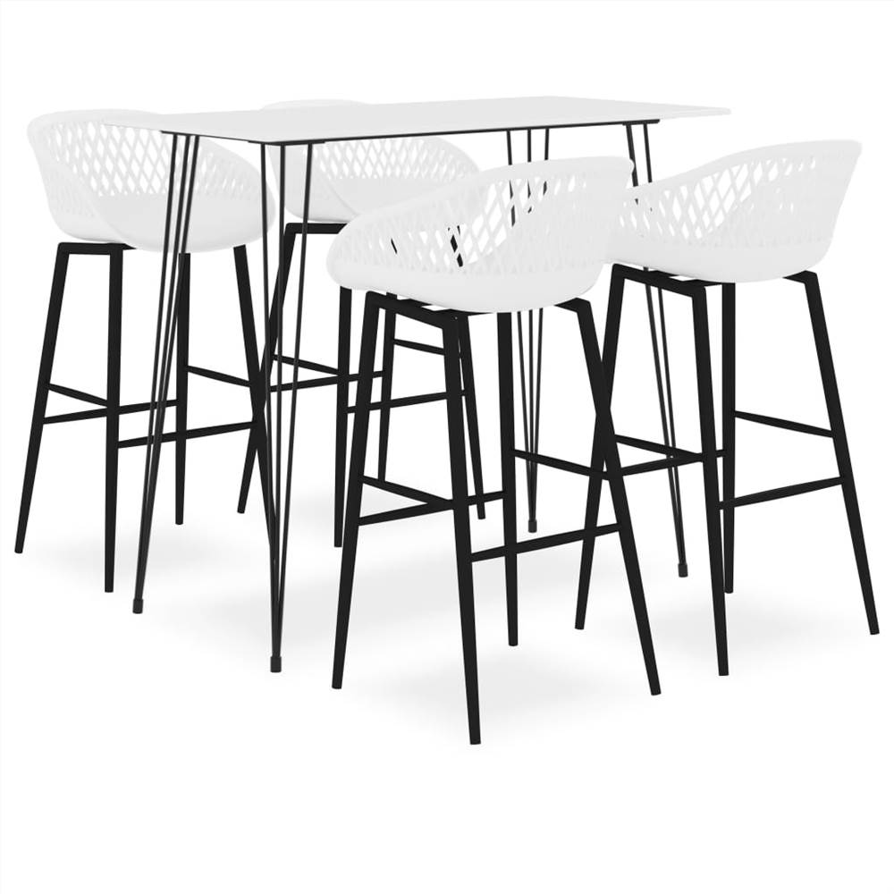 

5 Piece Bar Set White