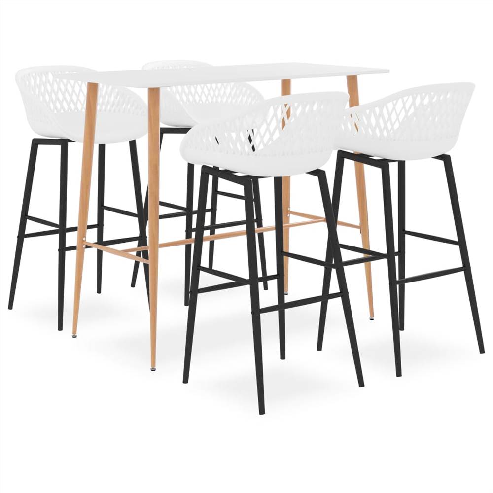 

5 Piece Bar Set White