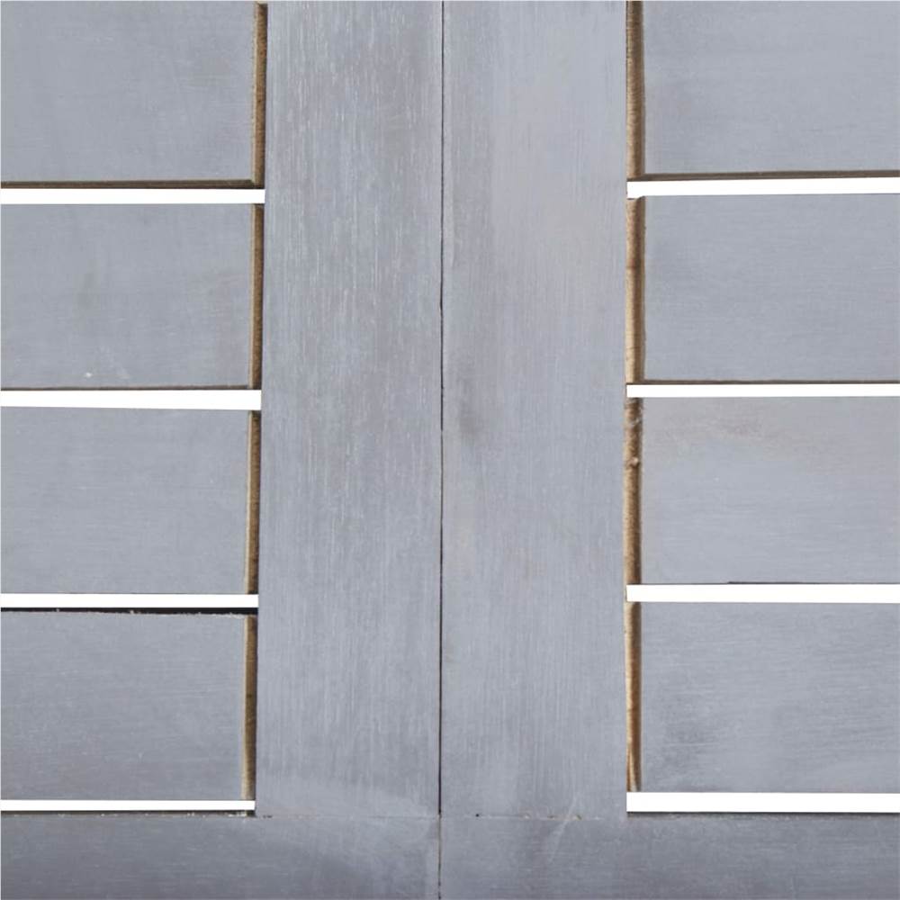 5 Piece Garden Dining Set Solid Acacia Wood Grey