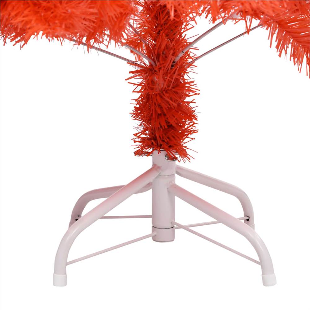 Artificial Christmas Tree with Stand Red 180 cm PVC