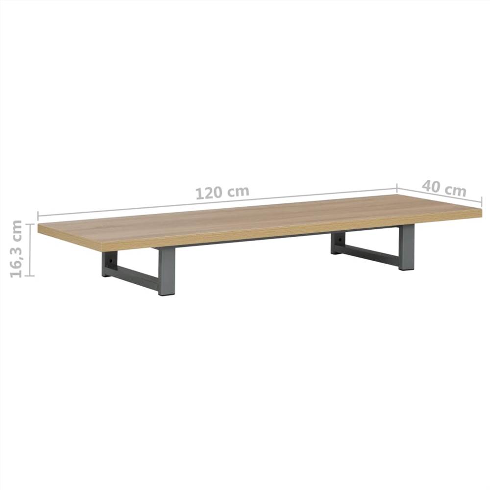 Bathroom Wall Shelf for Basin Oak 120x40x16.3 cm