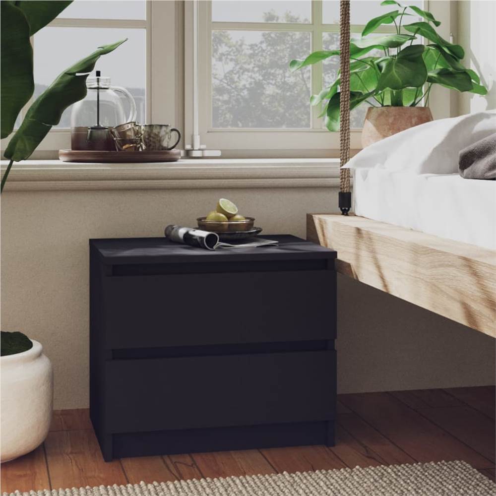 

Bed Cabinet Grey 50x39x43.5 cm Chipboard