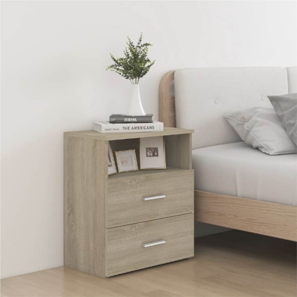 

Bed Cabinets 2 pcs Sonoma Oak 50x32x60 cm