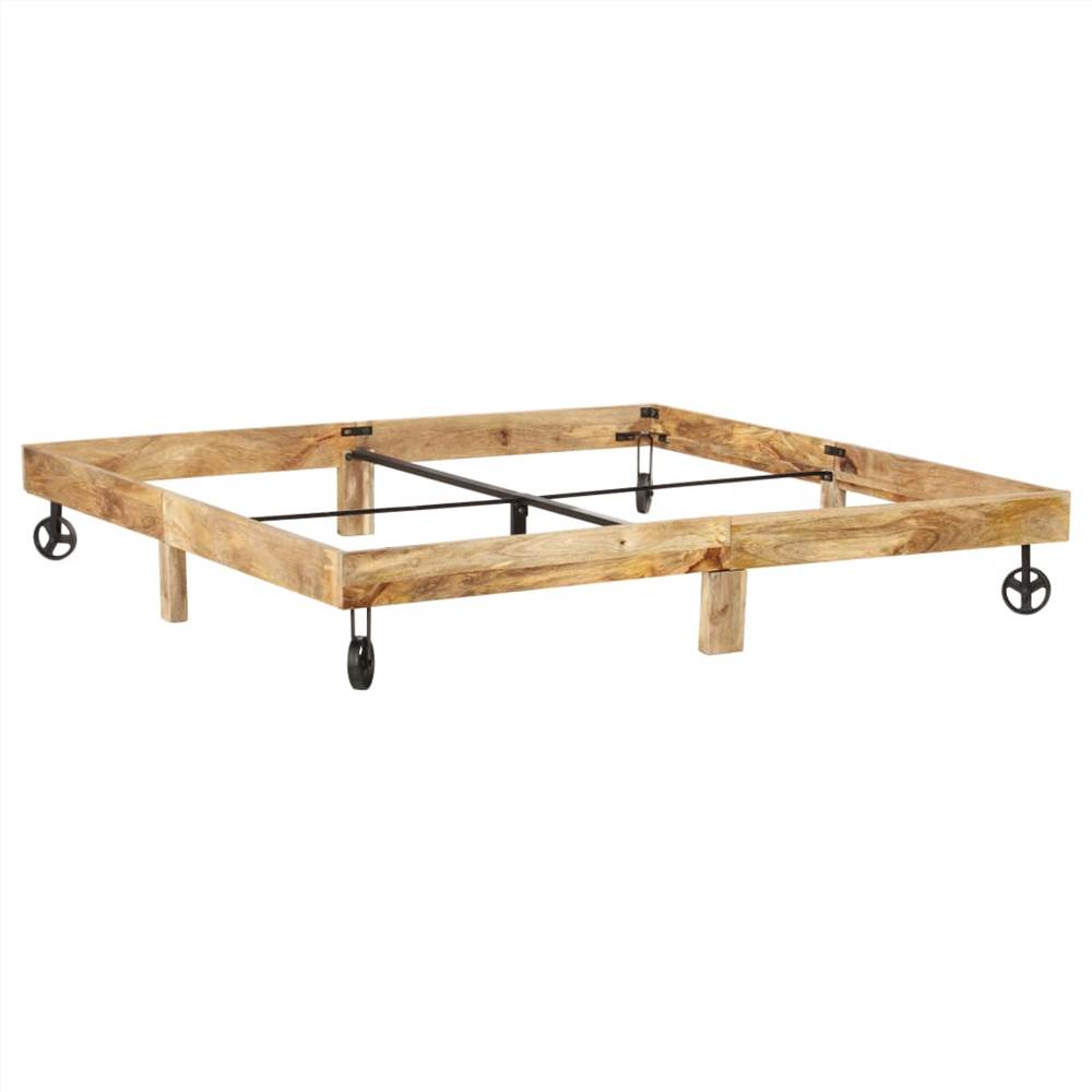 Bed Frame Solid Mango Wood 180x200 cm