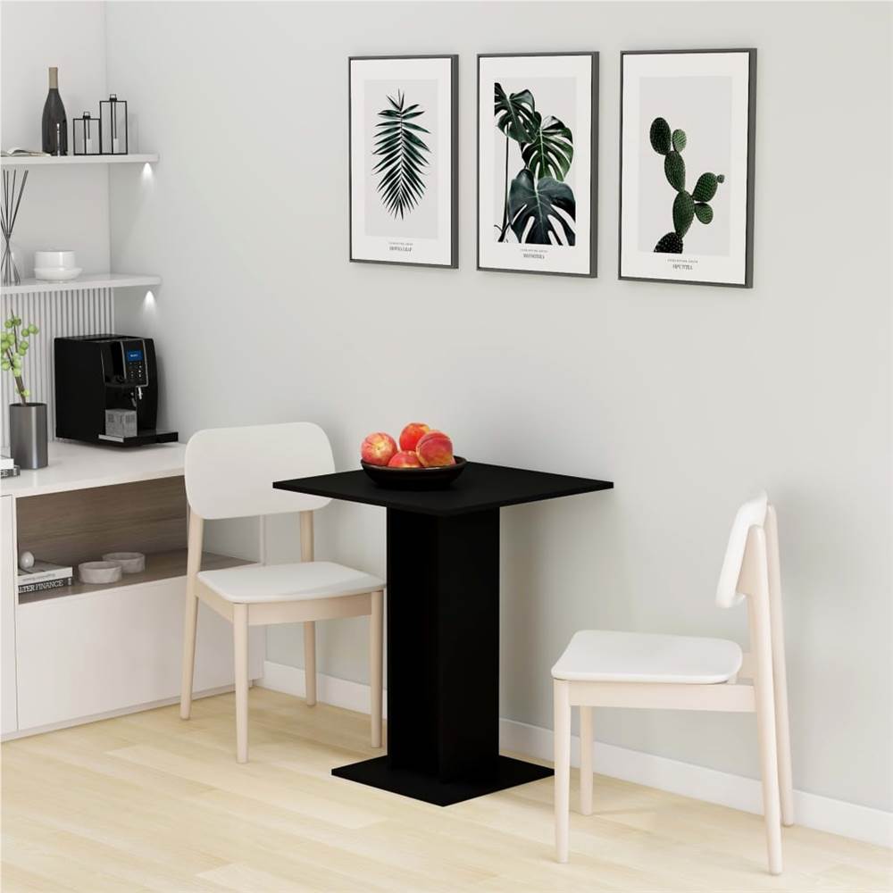 

Bistro Table Black 60x60x75 cm Chipboard