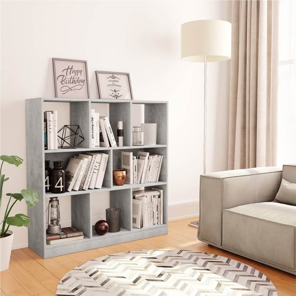 

Book Cabinet Concrete Grey 97.5x29.5x100 cm Chipboard