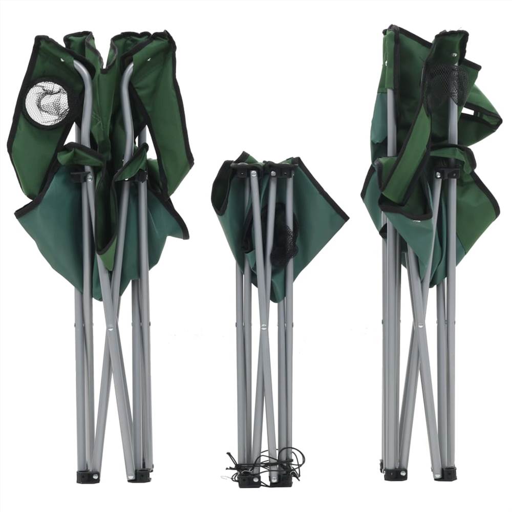 Camping Table and Chair Set 3 Pieces Green 15 Camping Table and Chair Set 3 Pieces Green