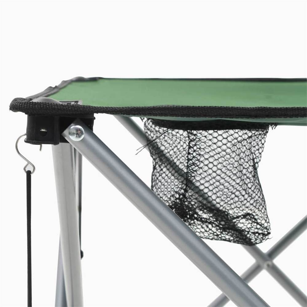 Camping Table and Chair Set 3 Pieces Green