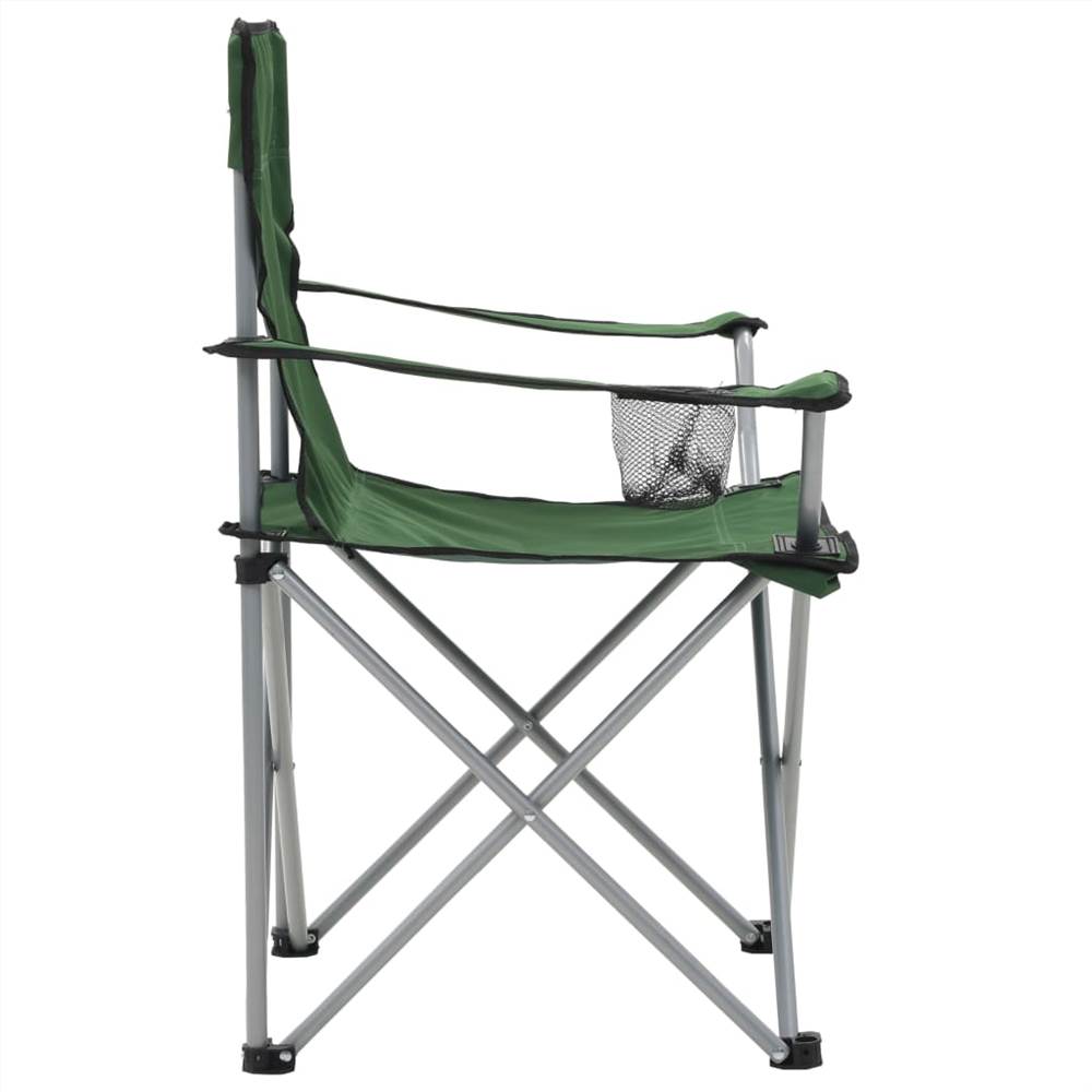Camping Table and Chair Set 3 Pieces Green 19 Camping Table and Chair Set 3 Pieces Green