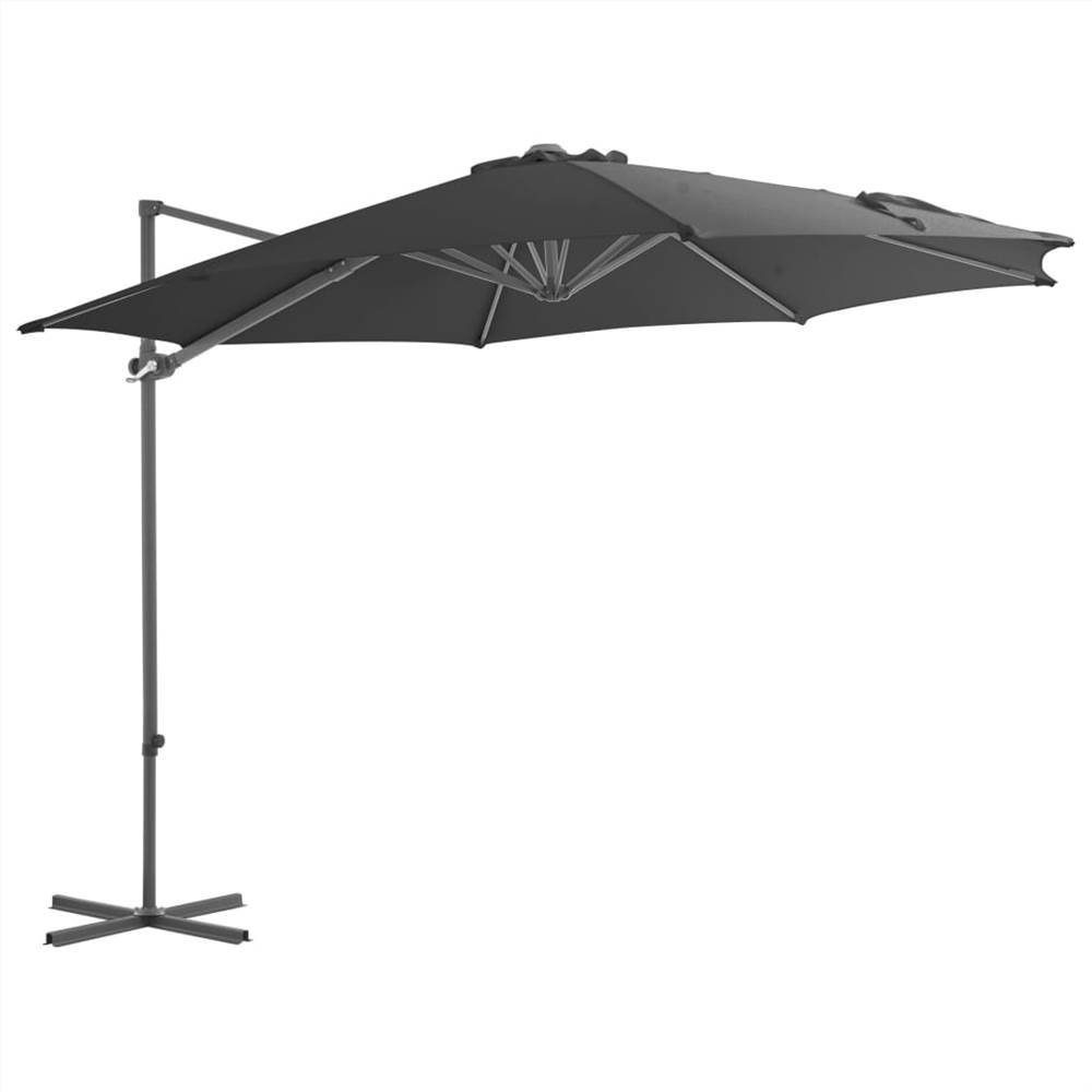 

Cantilever Umbrella with Steel Pole Anthracite 300 cm