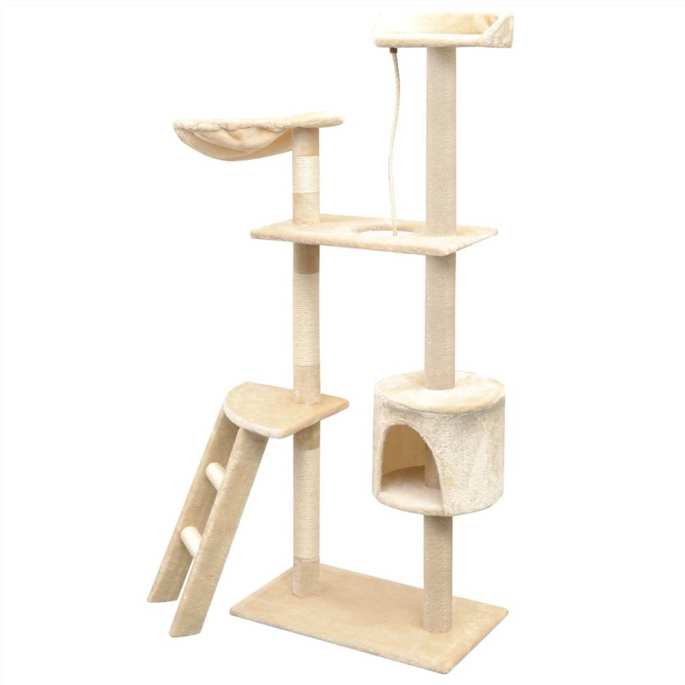 Cat Tree with Sisal Scratching Posts 150 cm Beige