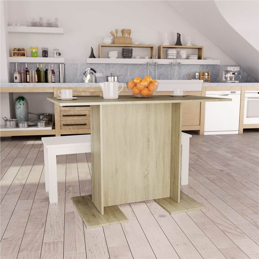 

Dining Table Sonoma Oak 110x60x75 cm Chipboard