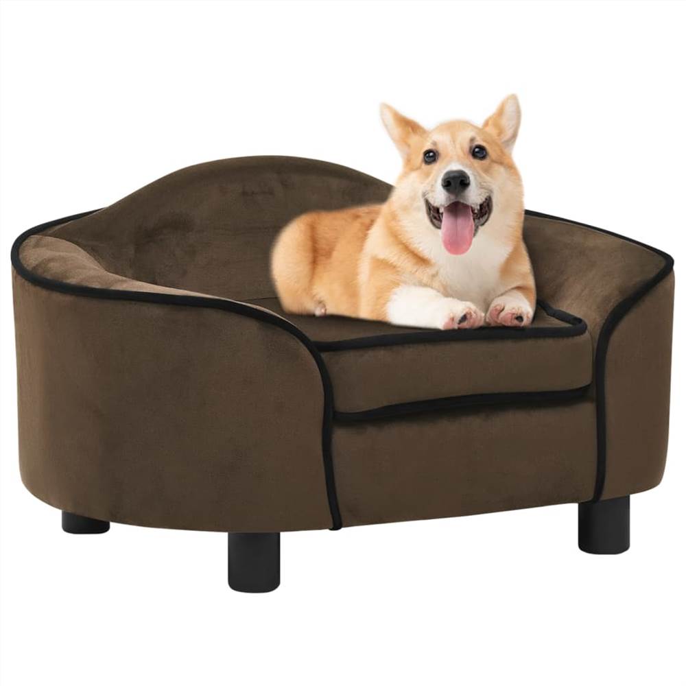 

Dog Sofa Brown 67x47x36 cm Plush