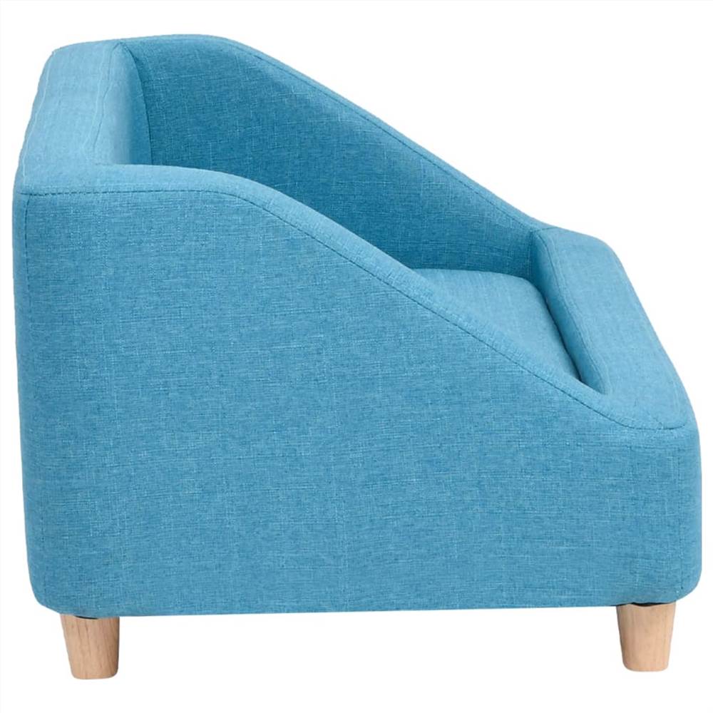 Dog Sofa Turquoise 85x50x39 cm Linen