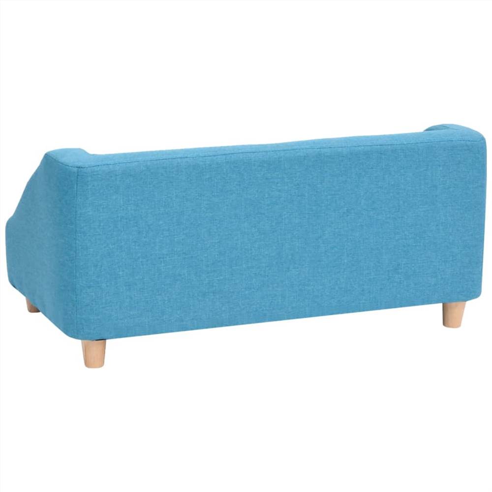 Dog Sofa Turquoise 85x50x39 cm Linen