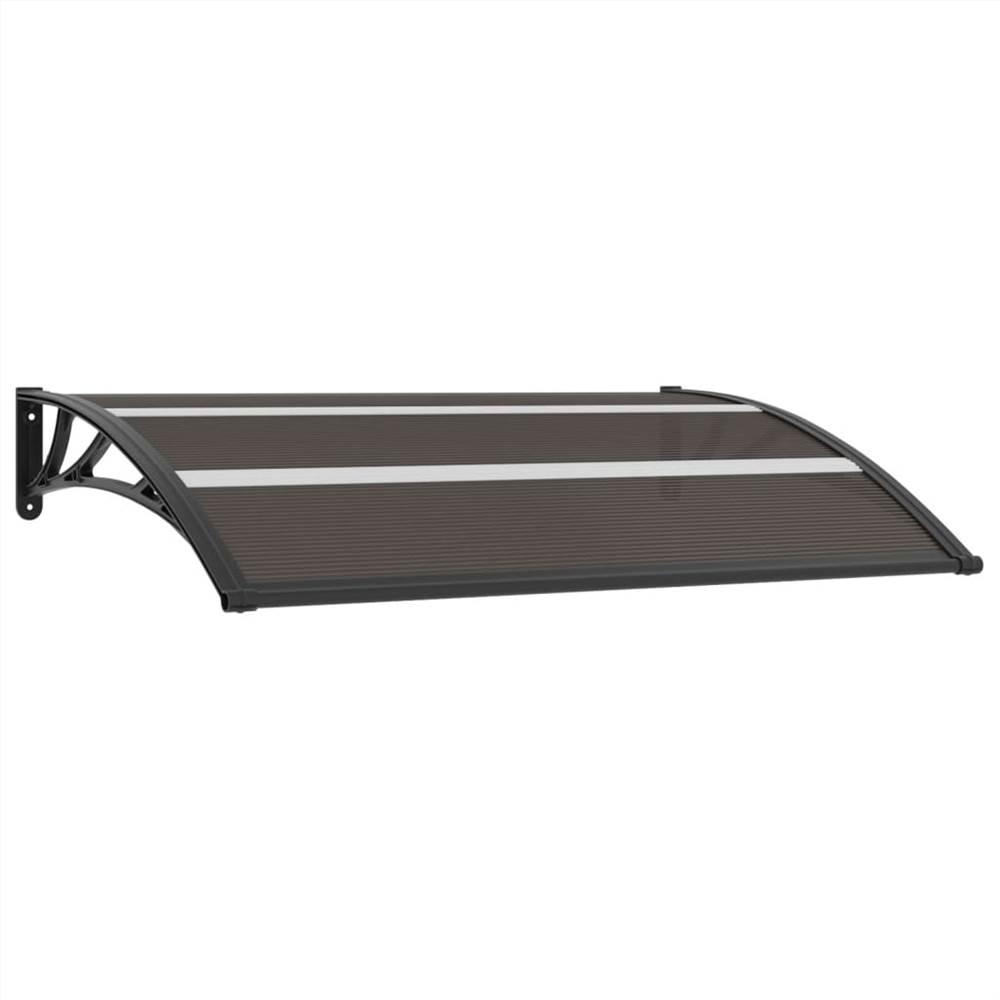 

Door Canopy Black 150x80 cm PC